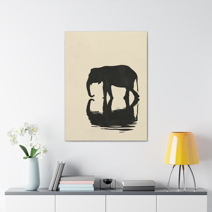 Elephant  Digital Illustration Canvas Gallery Wraps