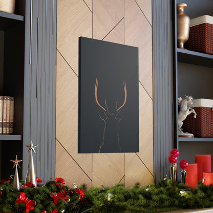 Reindeer antlers  Digital Illustration Canvas Gallery Wraps