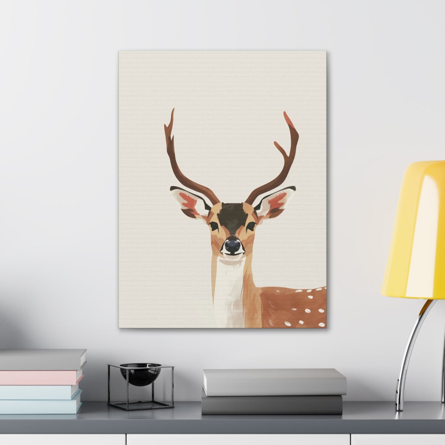 Deer Digital Illustration Canvas Gallery Wraps