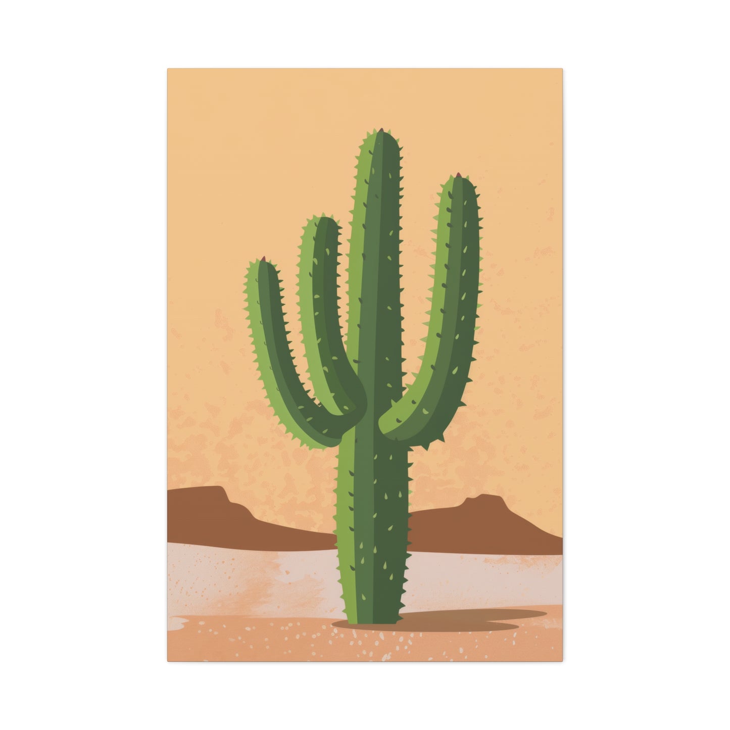 Cactus Plant - Illustration Canvas Gallery Wraps