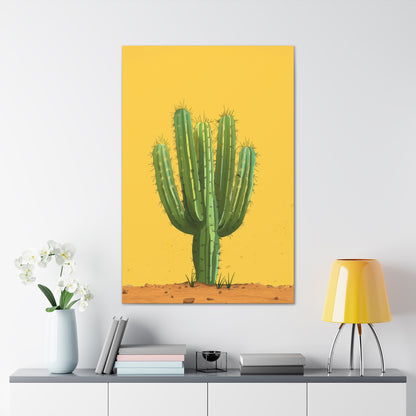 Cactus Plant - Illustration Canvas Gallery Wraps