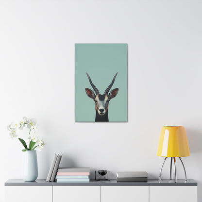 Antelope with Antlers Digital Illustration Canvas Gallery Wraps