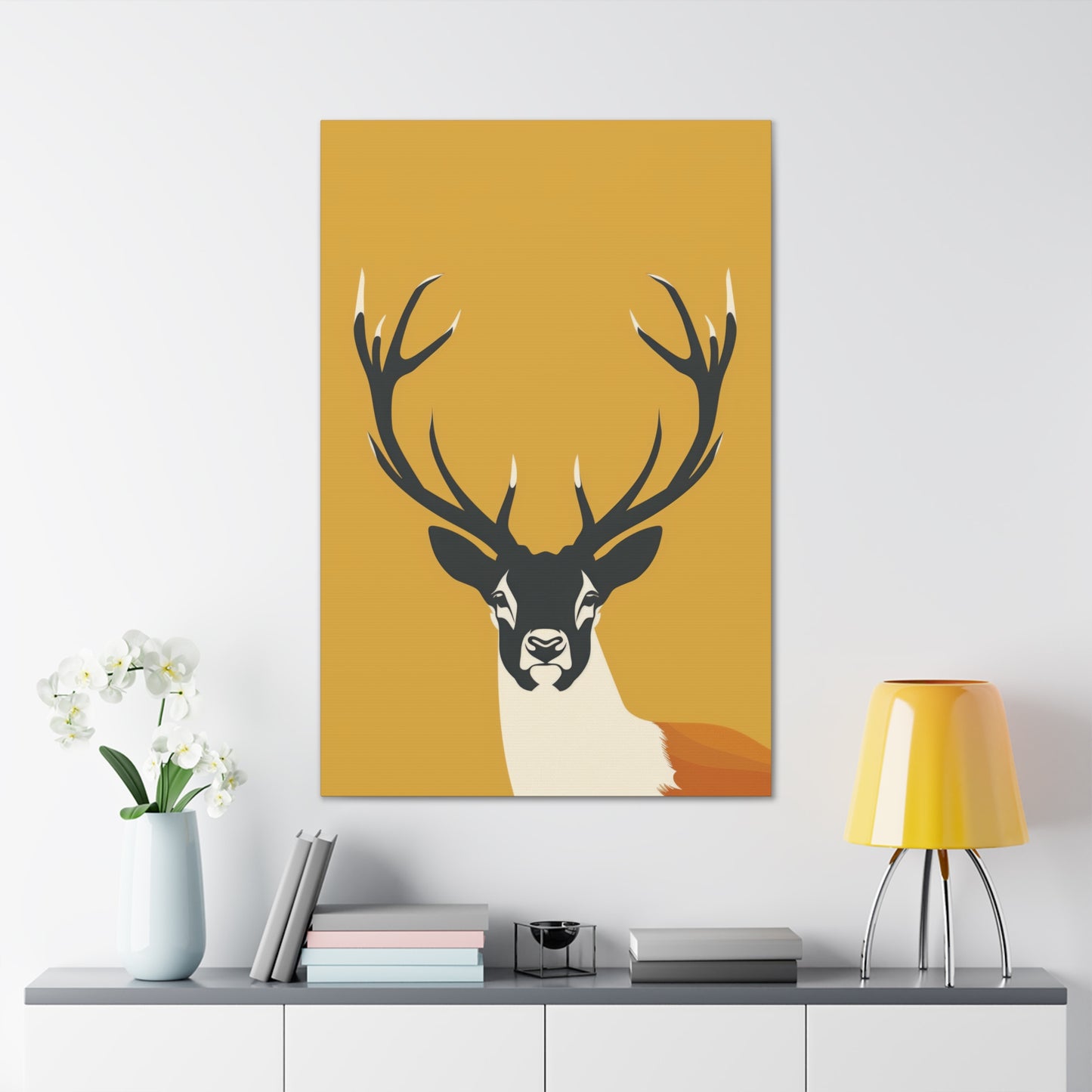 Reindeer - Digital Illustration Canvas Gallery Wraps