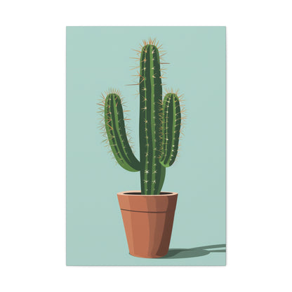 Cactus Plant - Illustration Canvas Gallery Wraps