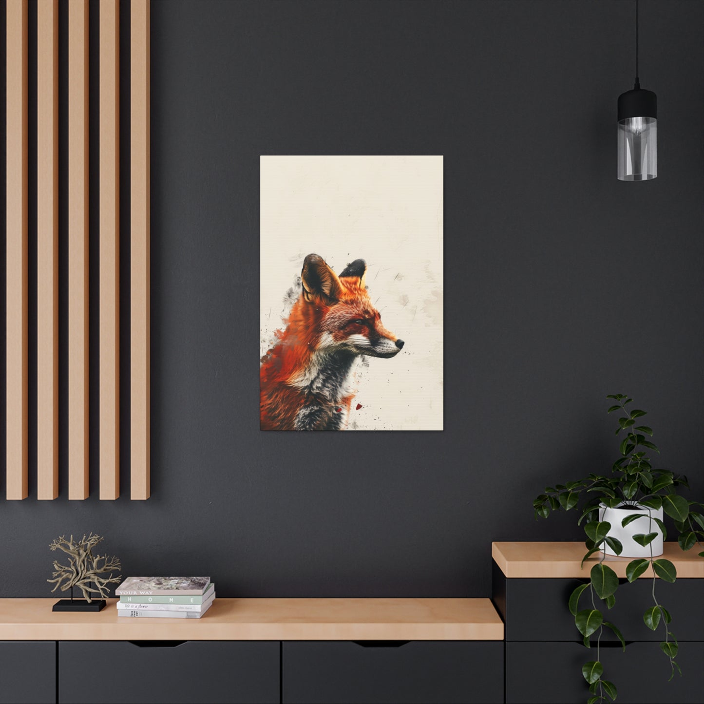 Fox Digital Illustration Canvas Gallery Wraps