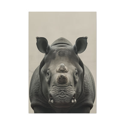 Rhinoceros  Digital Illustration Canvas Gallery Wraps