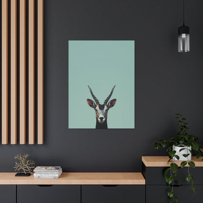 Antelope with Antlers Digital Illustration Canvas Gallery Wraps