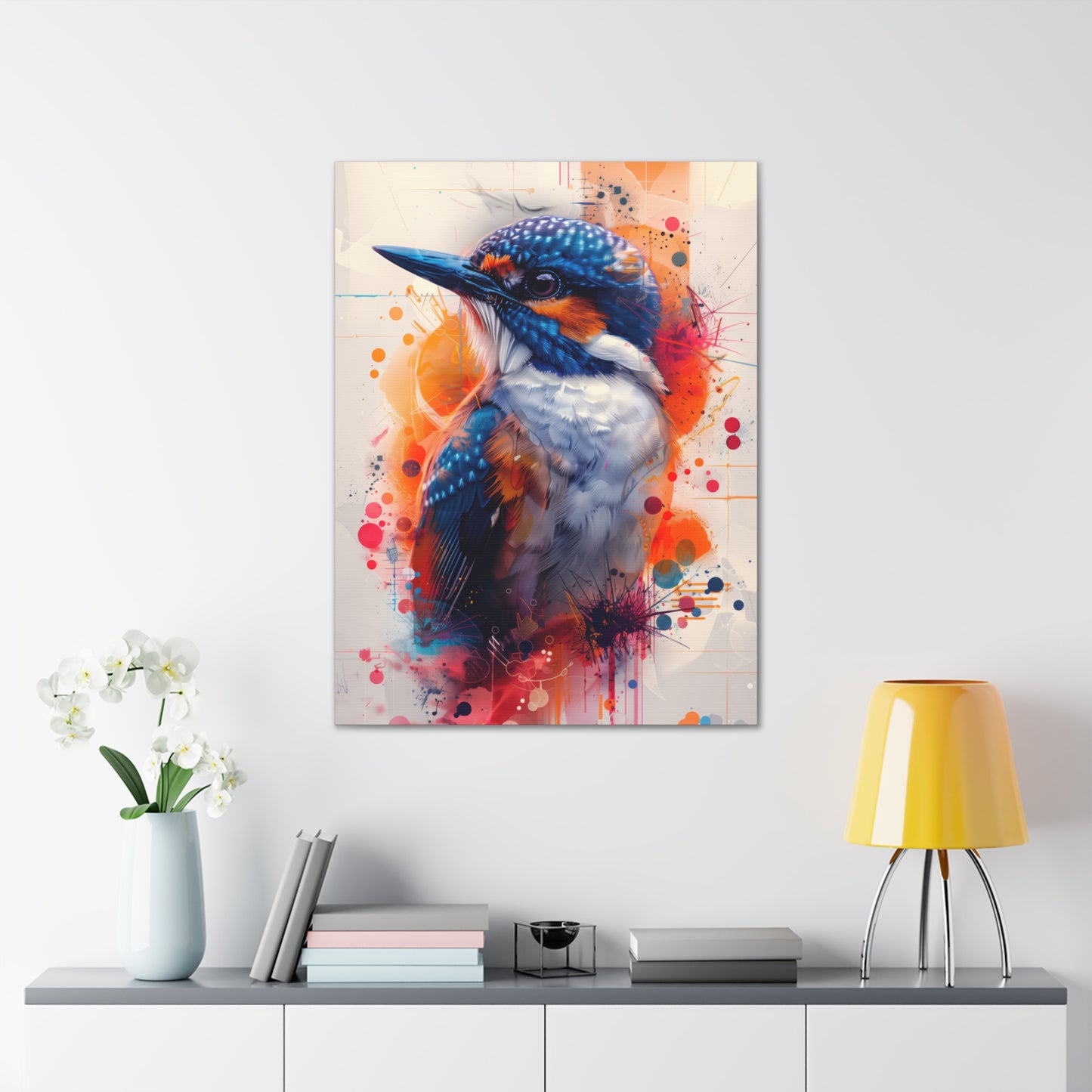 Bird - Abstract Illustration Canvas Gallery Wraps