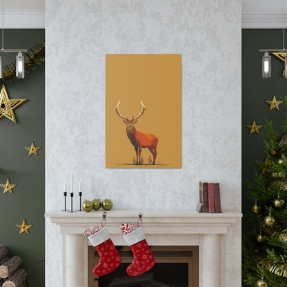 Reindeer Digital Illustration Canvas Gallery Wraps