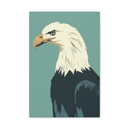 Bald Eagle Digital Illustration Canvas Gallery Wraps