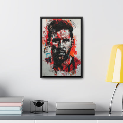 Lionel Messi Abstract Illustration - Canvas Print with frames