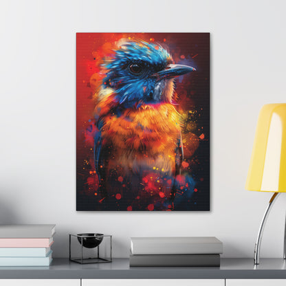 Bird Abstract - Illustration Canvas Gallery Wraps