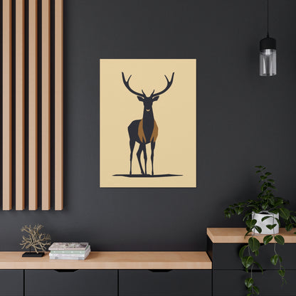 Reindeer - Digital Illustration Canvas Gallery Wraps