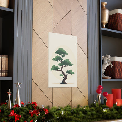 Bonsai Tree - Illustration Canvas Gallery Wraps