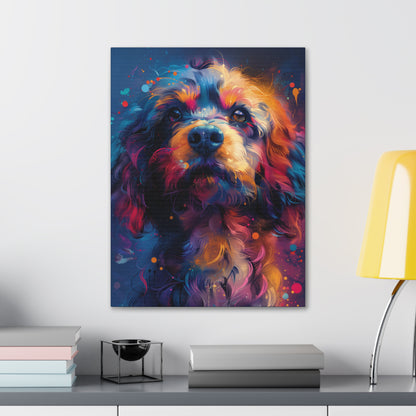 Terrier Dog - Illustration Canvas Gallery Wraps