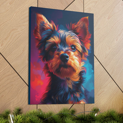 Terrier Dog - Abstract Illustration Canvas Gallery Wraps