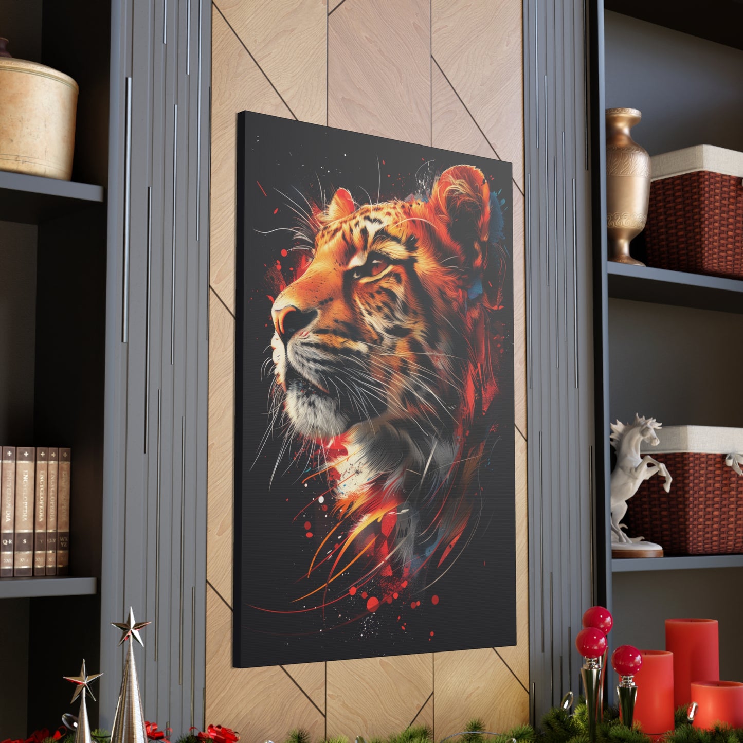 Tiger - Illustration  Canvas Gallery Wraps