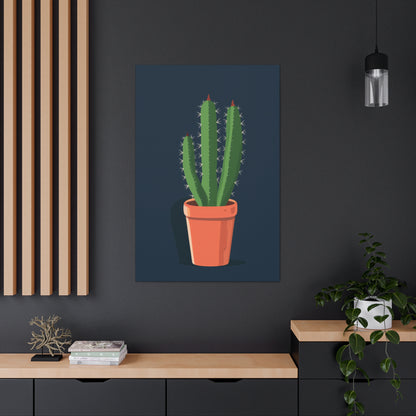 Cactus Plant - Illustration Canvas Gallery Wraps