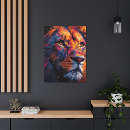 Lion - Illustration Canvas Gallery Wraps