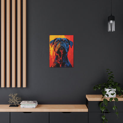 American Pit Bull Terrier - Abstract Illustration Canvas Gallery Wraps