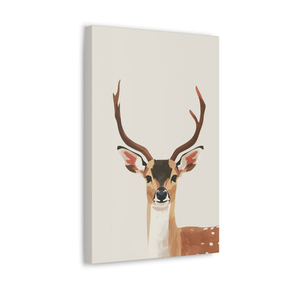 Deer Digital Illustration Canvas Gallery Wraps