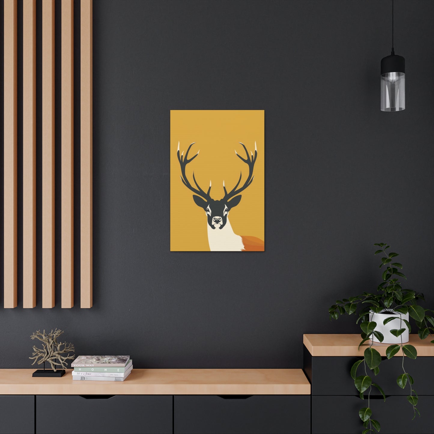 Reindeer - Digital Illustration Canvas Gallery Wraps