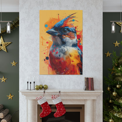 Bird - Abstract Illustration Canvas Gallery Wraps