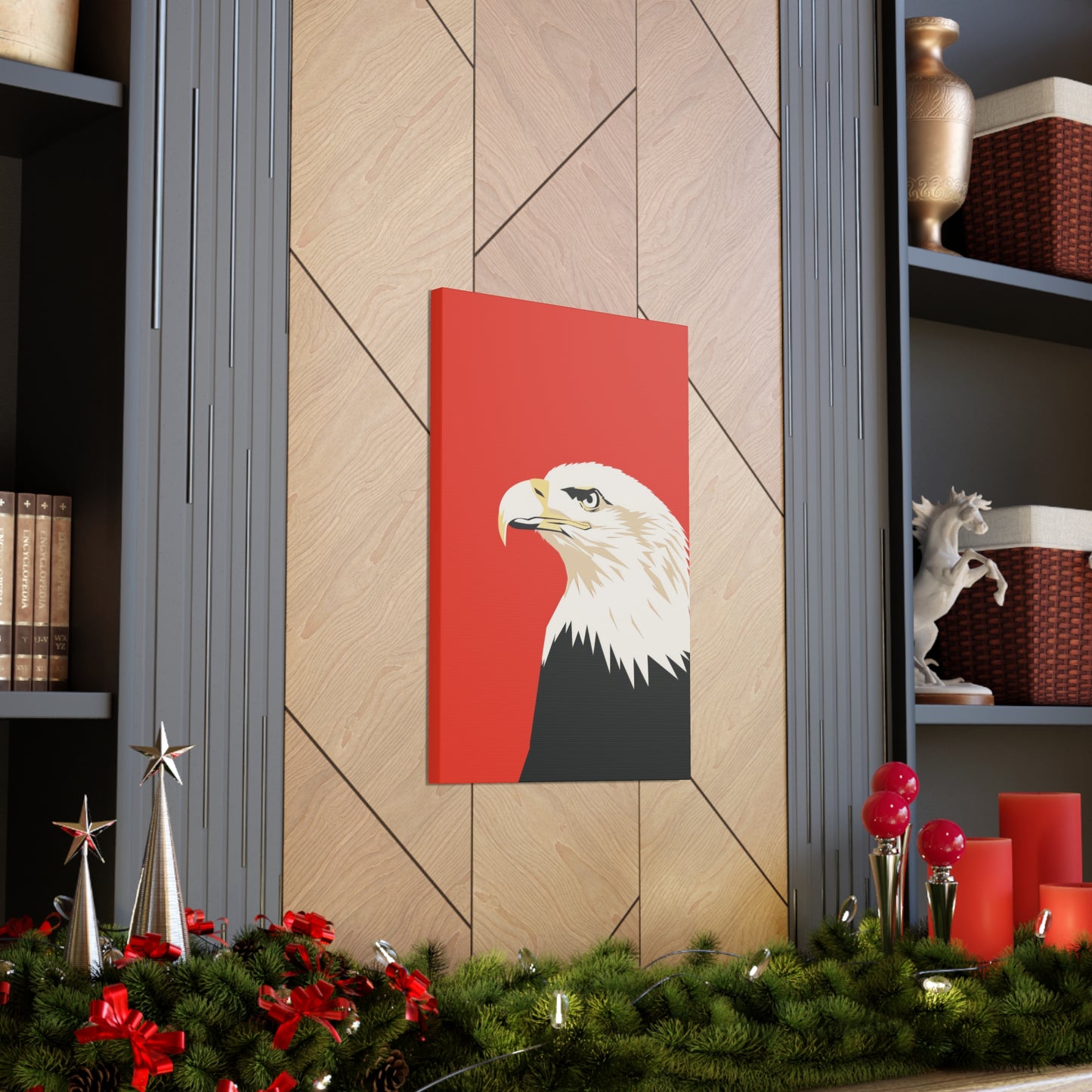 Bald Eagle Digital Illustration Canvas Gallery Wraps