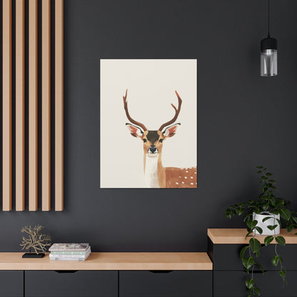 Deer Digital Illustration Canvas Gallery Wraps