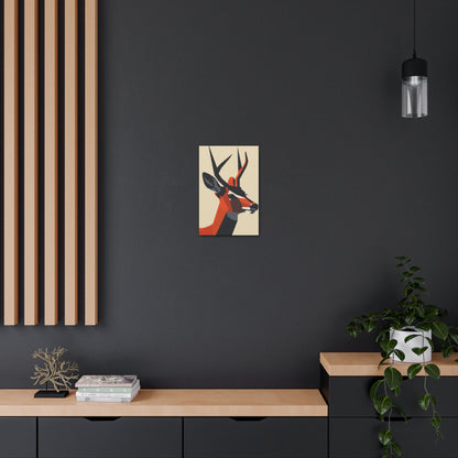 Reindeer with antlers Digital Illustration Canvas Gallery Wraps