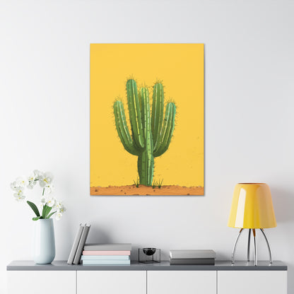 Cactus Plant - Illustration Canvas Gallery Wraps