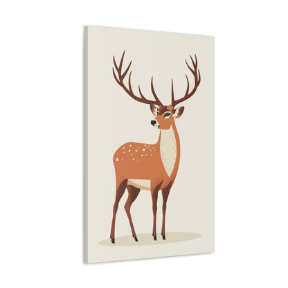 Deer - Digital Illustration Canvas Gallery Wraps