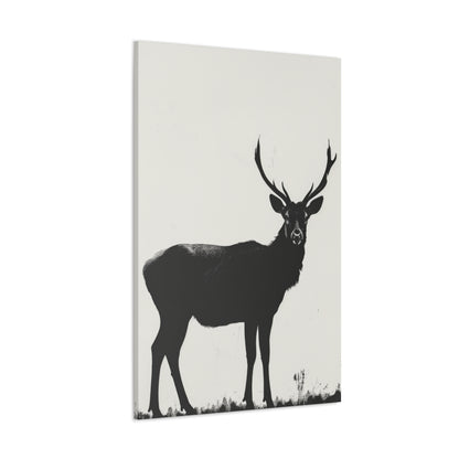 Reindeer Digital Illustration Canvas Gallery Wraps