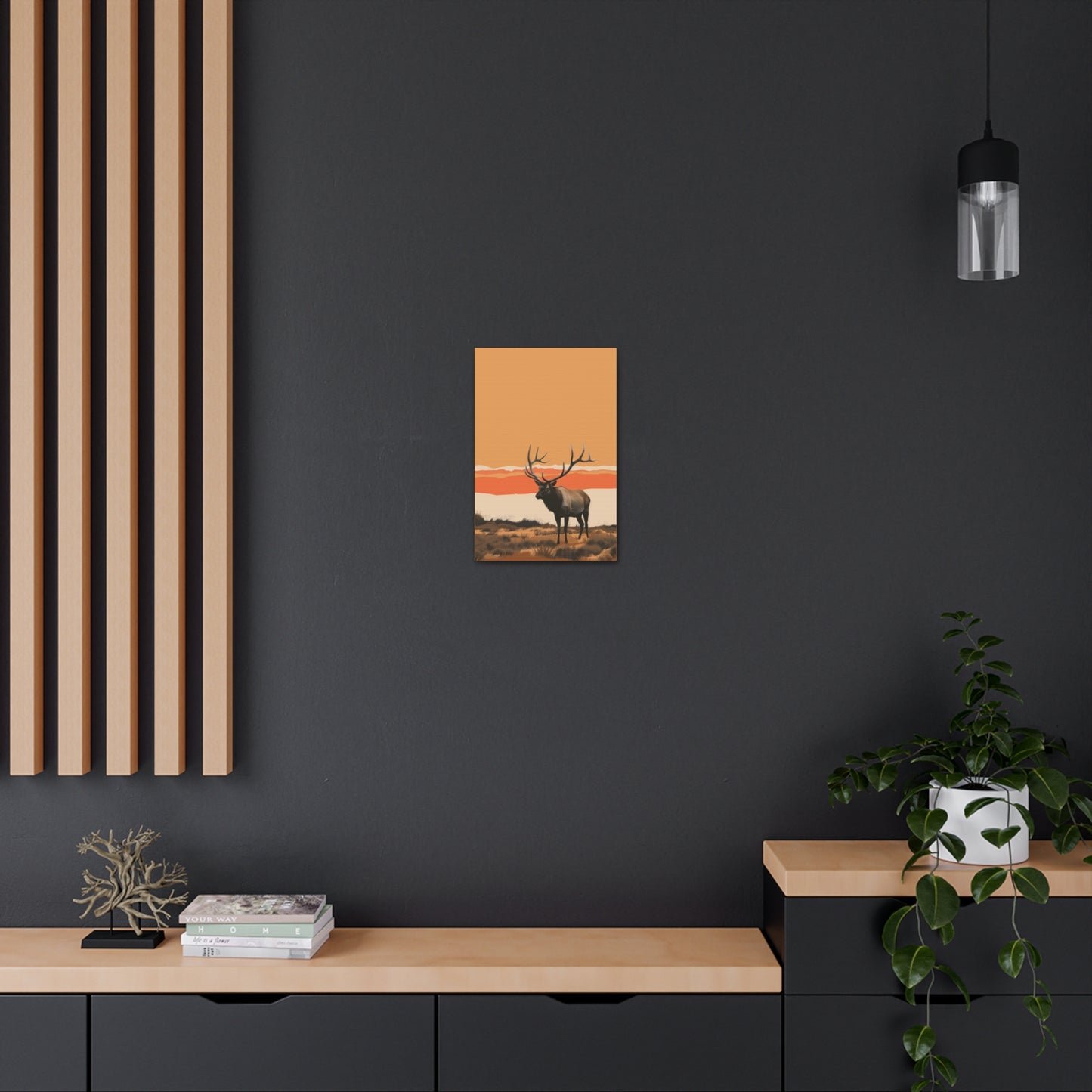 Moose - Digital Illustration Canvas Gallery Wraps