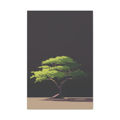 Bonsai Tree - Illustration Canvas Gallery Wraps