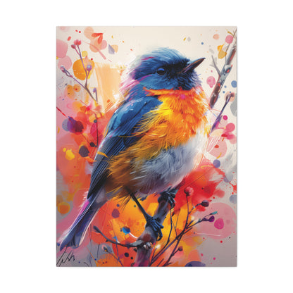 Bird - Abstract Illustration Canvas Gallery Wraps