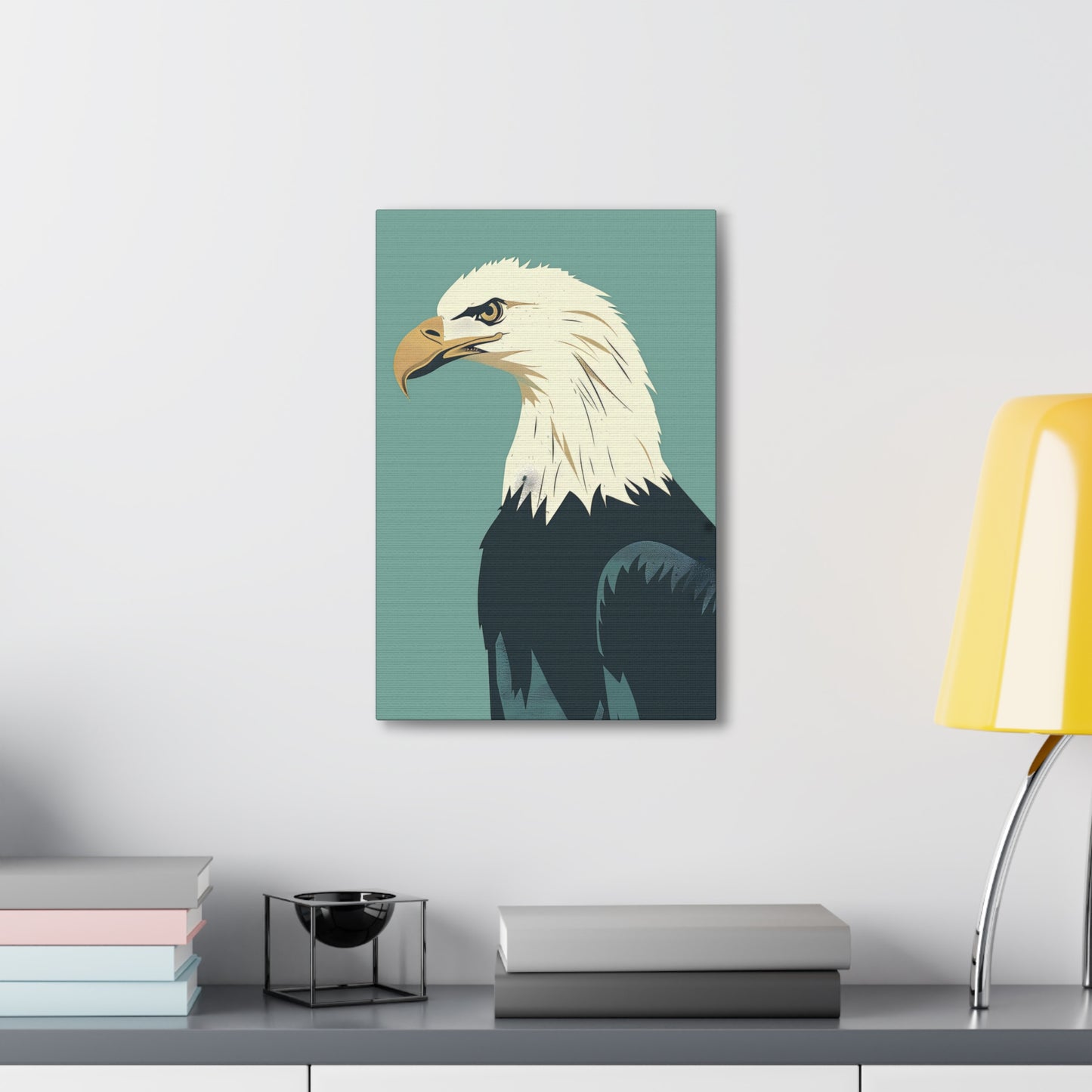 Bald Eagle Digital Illustration Canvas Gallery Wraps