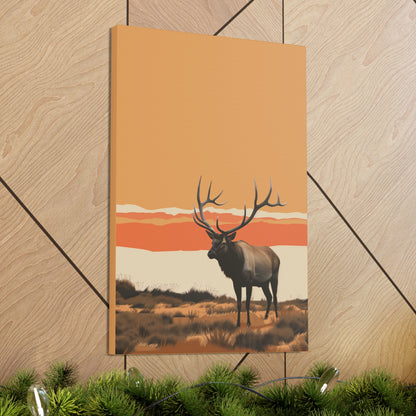 Moose - Digital Illustration Canvas Gallery Wraps