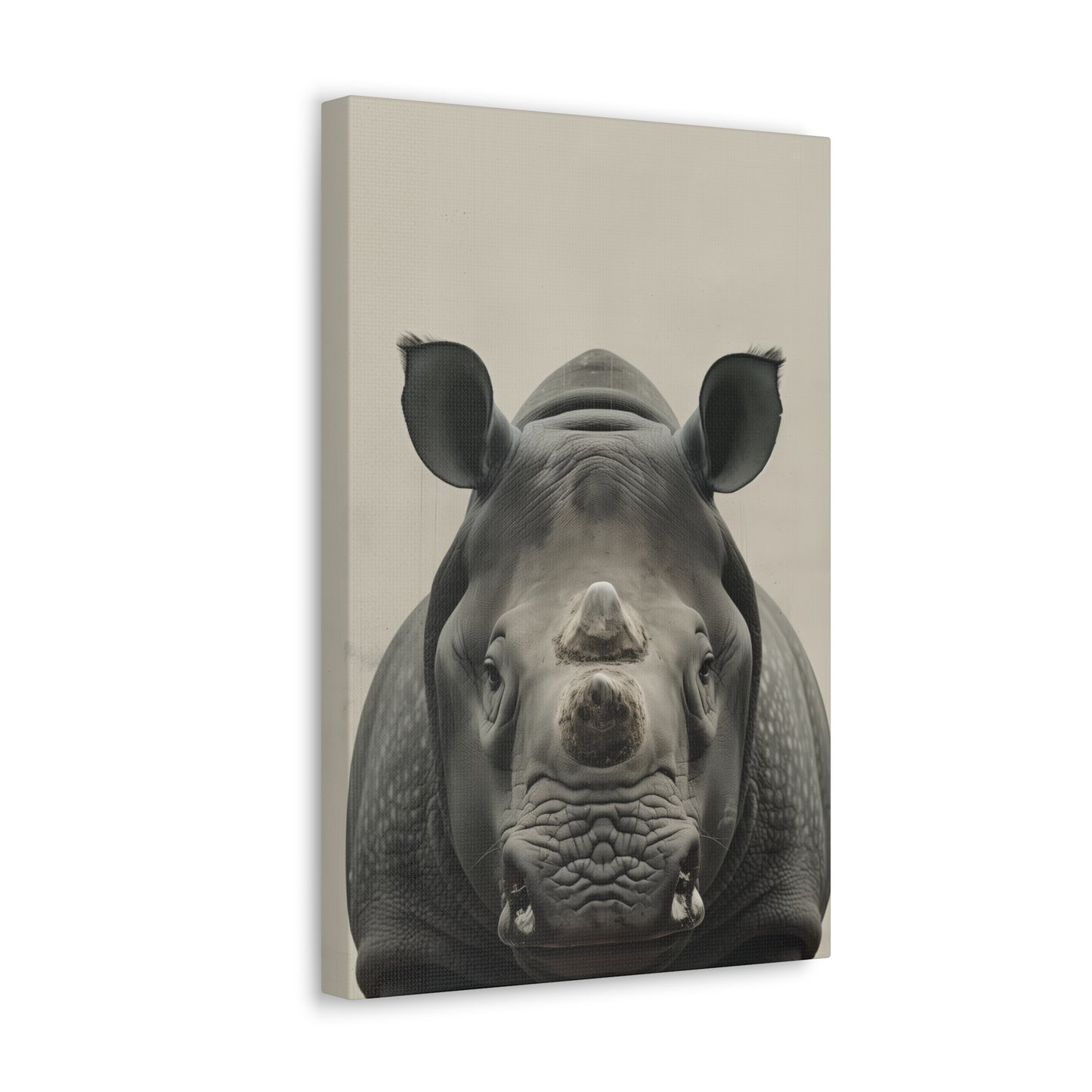 Rhinoceros  Digital Illustration Canvas Gallery Wraps