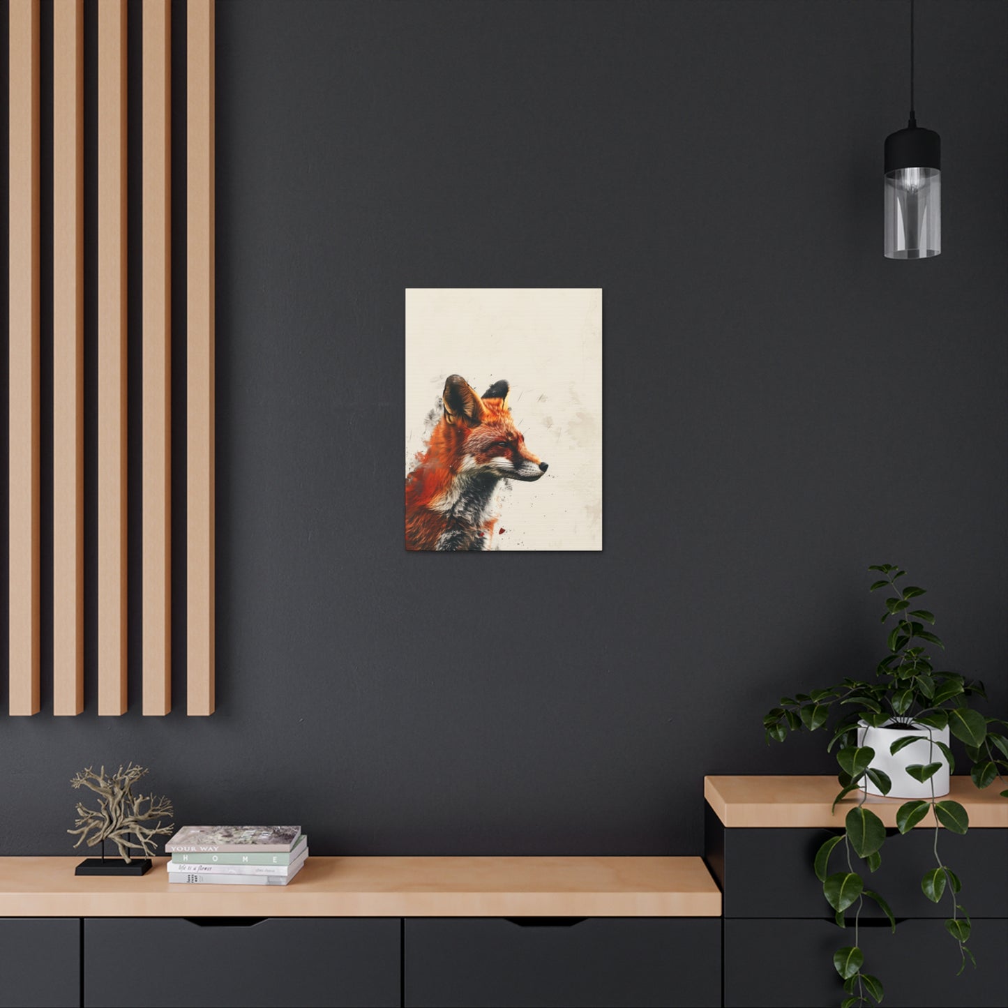 Fox Digital Illustration Canvas Gallery Wraps