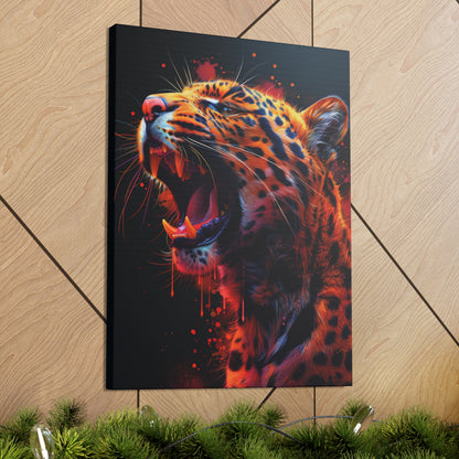 Cheetah - Illustration Canvas Gallery Wraps