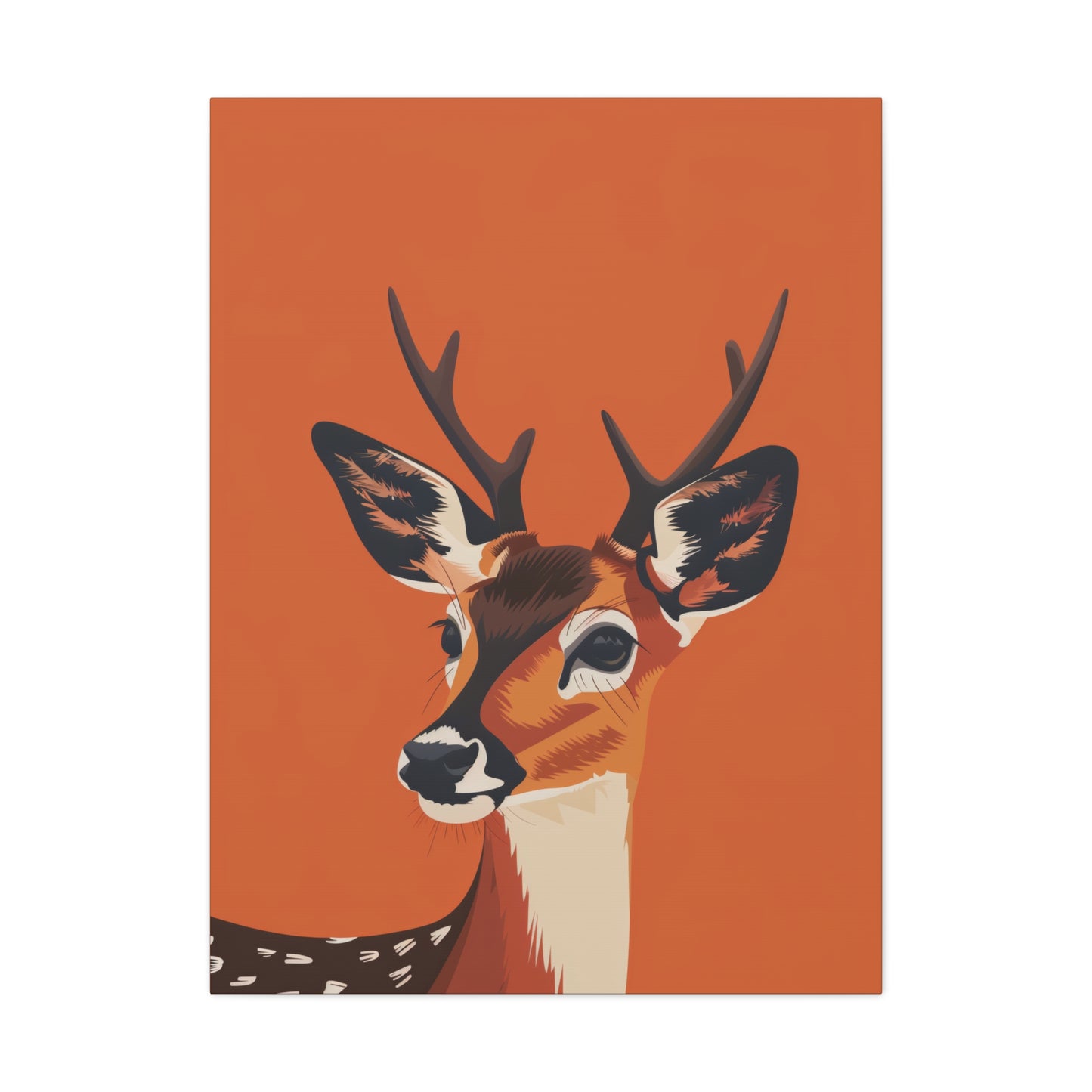 Deer - Digital Illustration Canvas Gallery Wraps