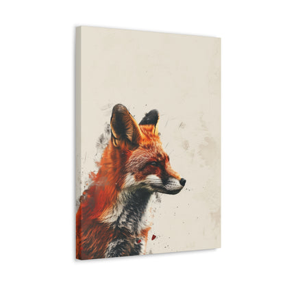 Fox Digital Illustration Canvas Gallery Wraps