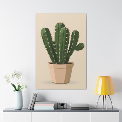 Cactus Plant - Illustration Canvas Gallery Wraps