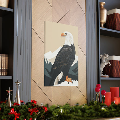 Bald Eagle Digital Illustration Canvas Gallery Wraps