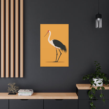 Stork Digital Illustration Canvas Gallery Wraps