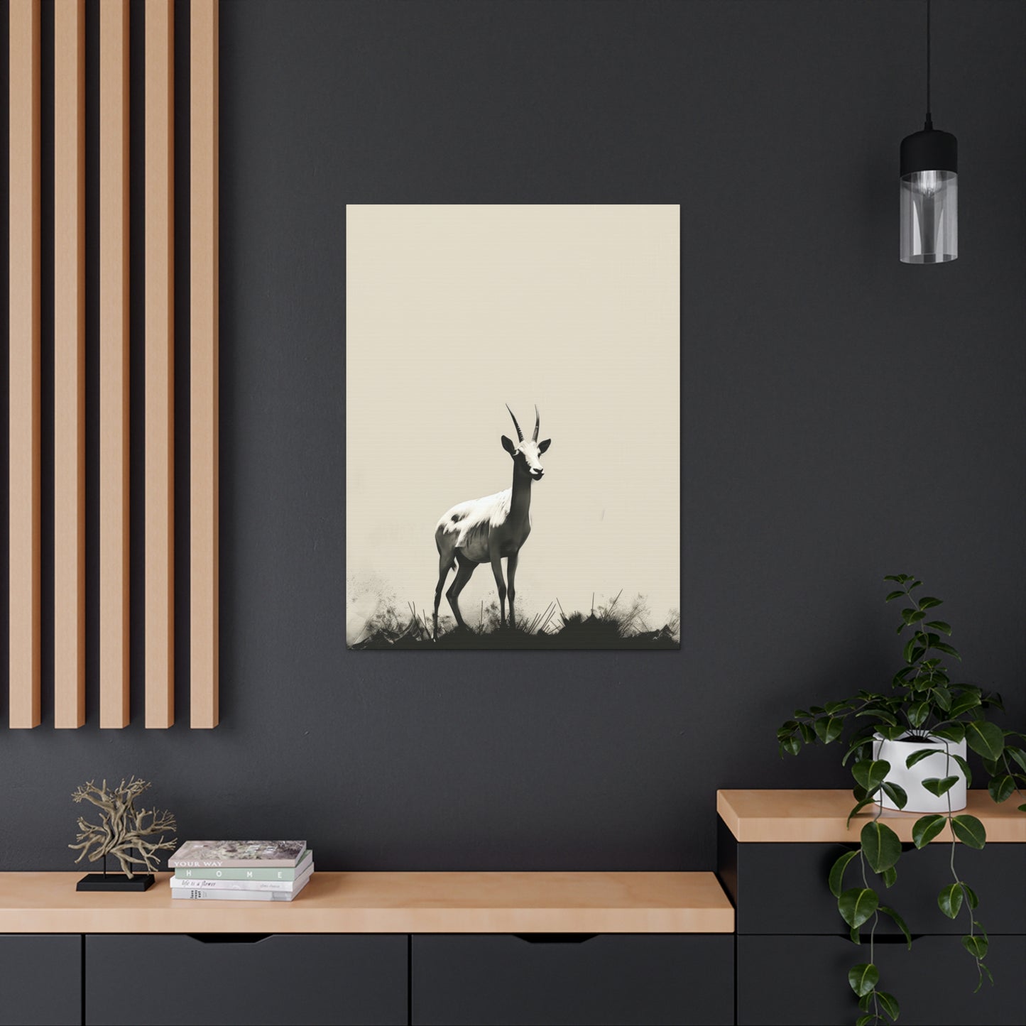 Goat Digital Illustration Canvas Gallery Wraps