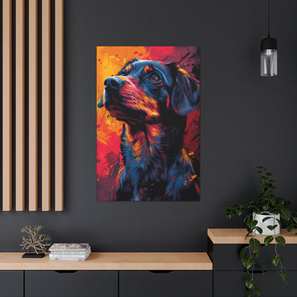 Labrador Dog - Abstract Illustration Canvas Gallery Wraps