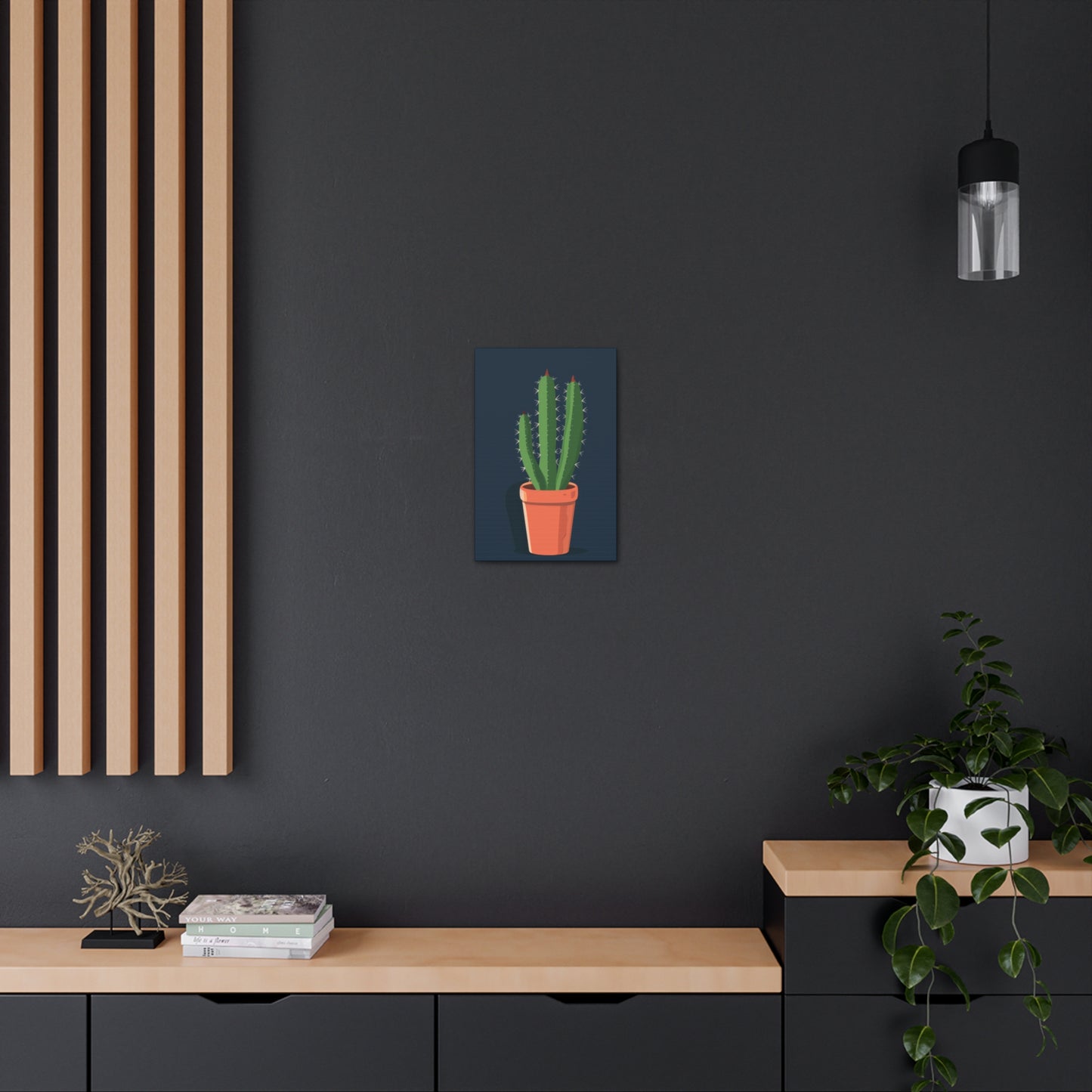 Cactus Plant - Illustration Canvas Gallery Wraps