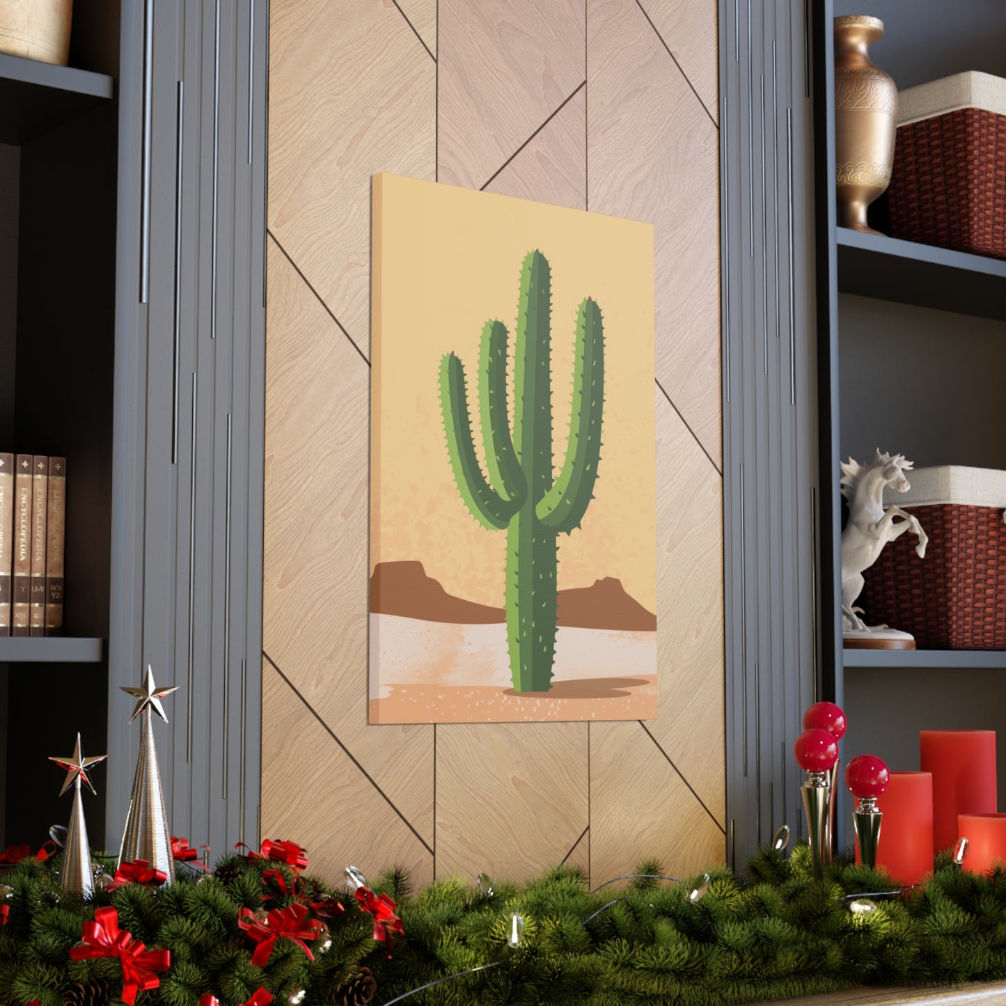 Cactus Plant - Illustration Canvas Gallery Wraps